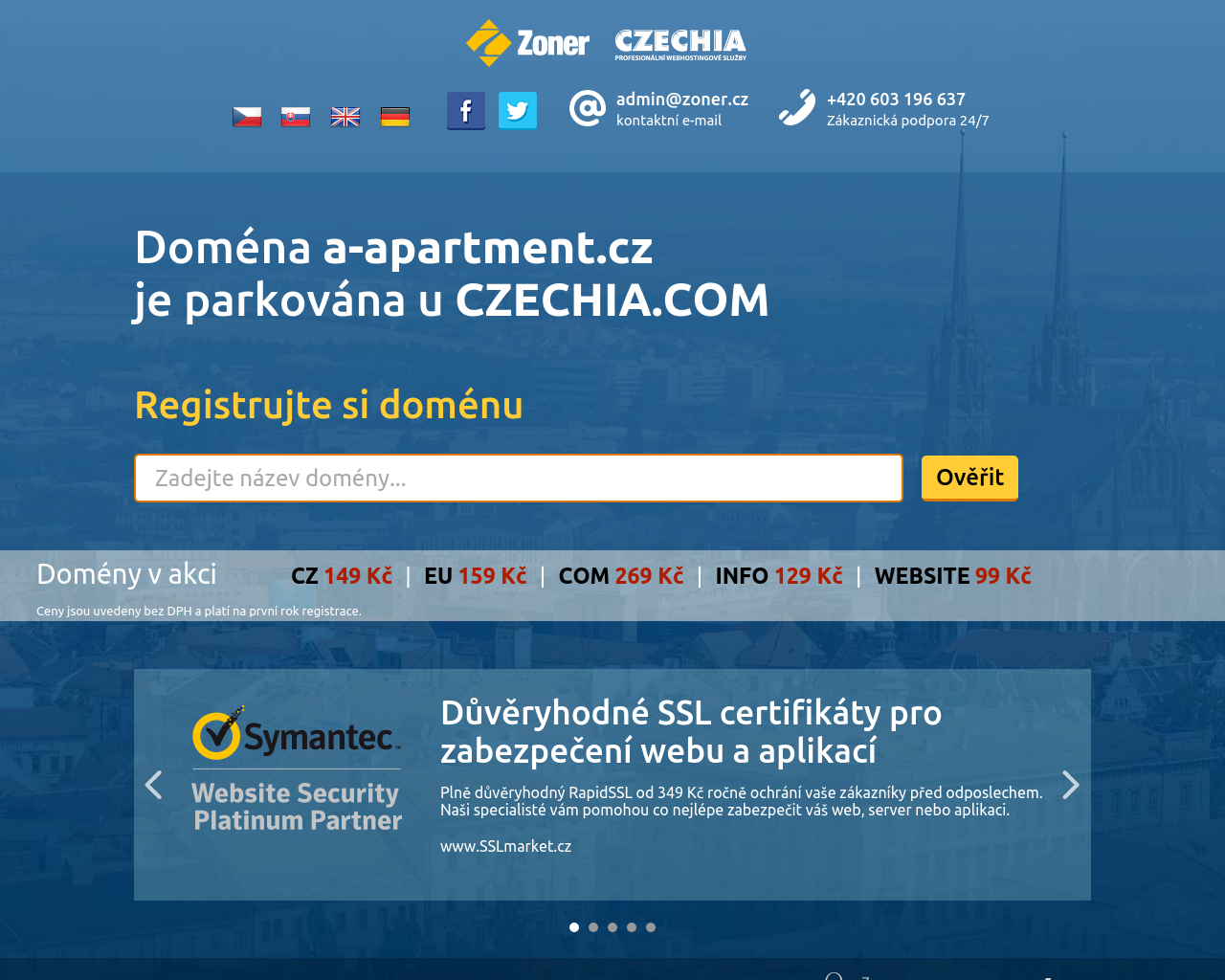 Site Image a-apartment.cz v 1280x1024