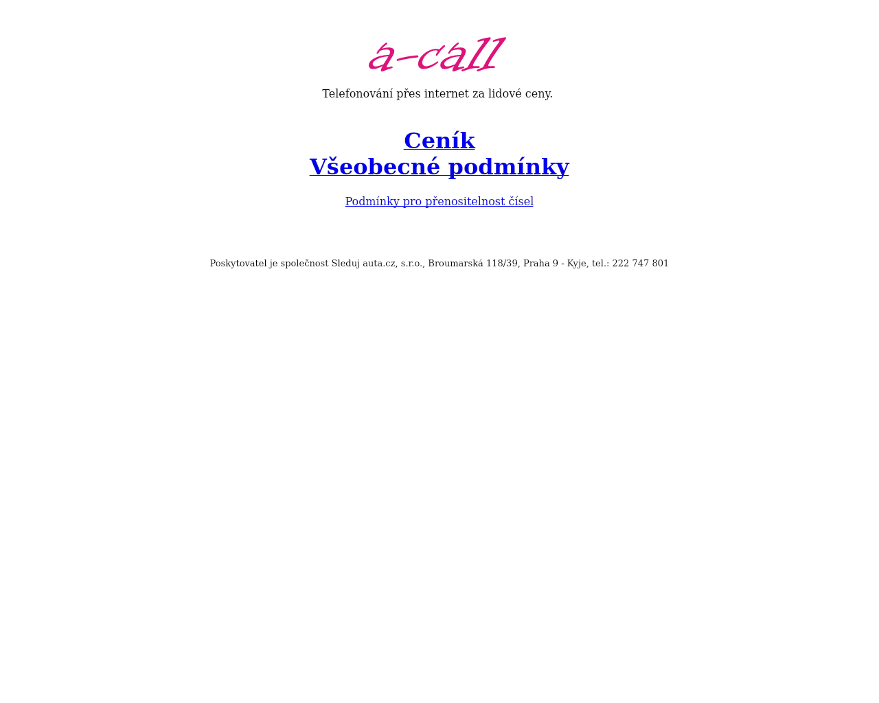 Site Image a-call.cz v 1280x1024