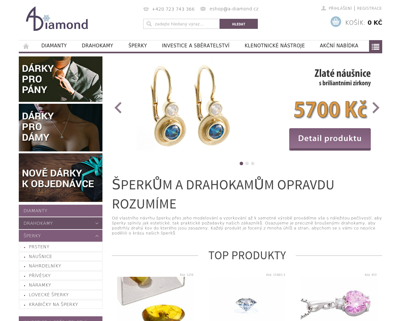 Site Image a-diamond.cz v 1280x1024
