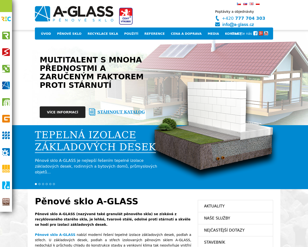Site Image a-glass.cz v 1280x1024