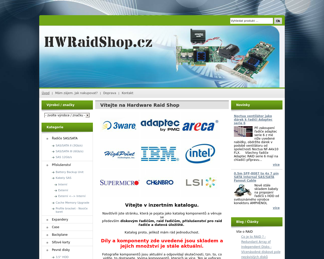 Site Image hwraidshop.cz v 1280x1024