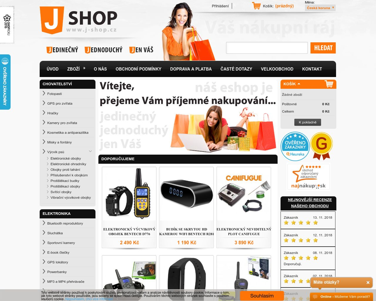 Site Image j-shop.cz v 1280x1024
