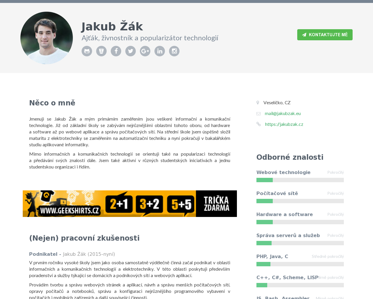 Site Image jakubzak.cz v 1280x1024