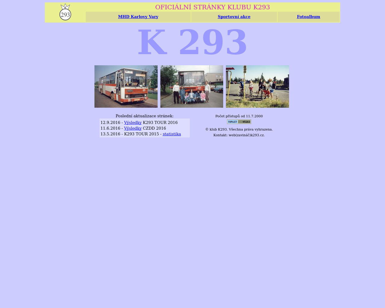Site Image k293.cz v 1280x1024