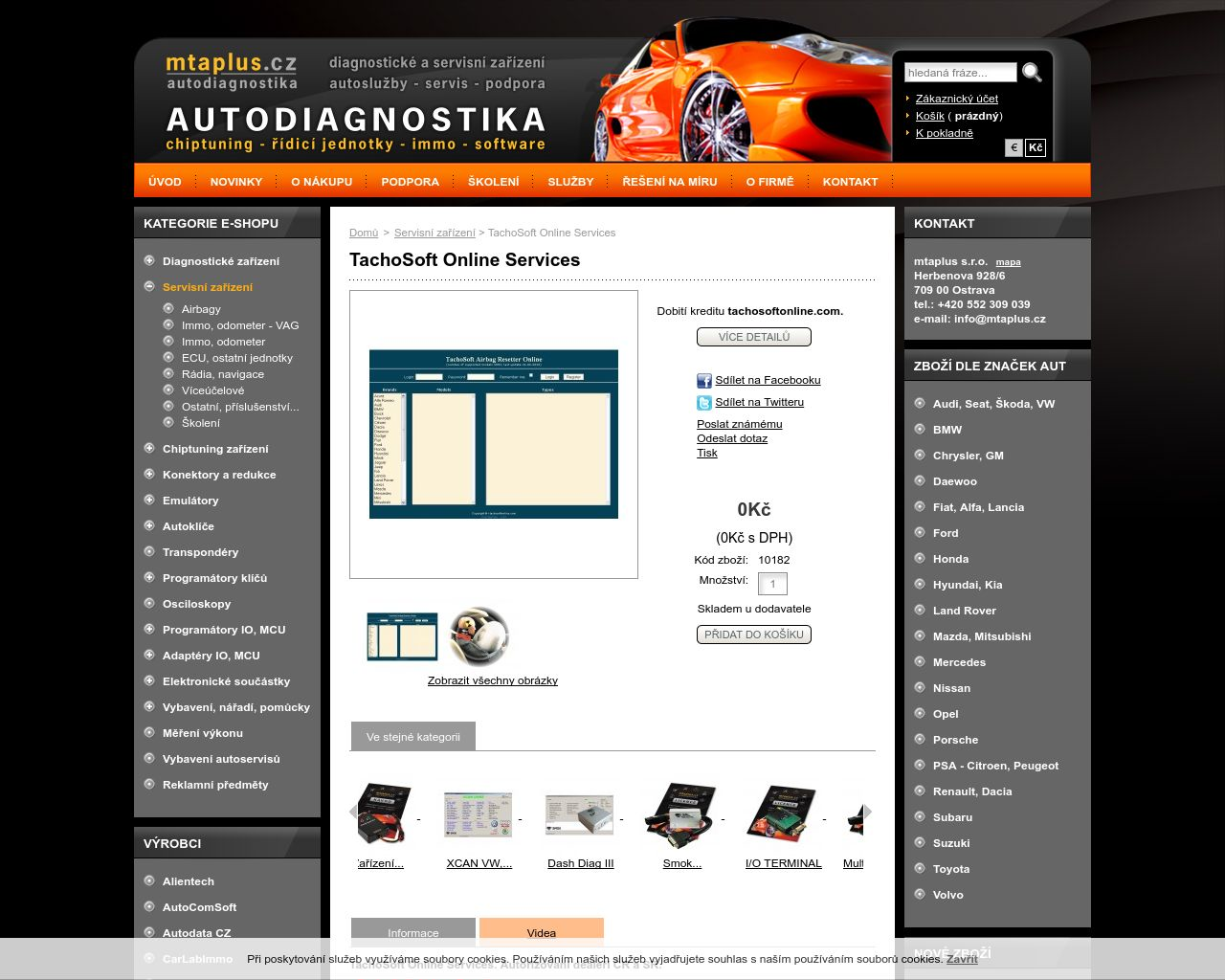 Site Image tachosoftonline.cz v 1280x1024